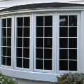 exterior of bay window on side of home