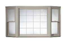 Harvey Windows Wood Majesty bay window lite exterior