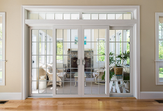 interior of home with double patio door