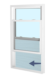 Harvey Windows and Doors half screens airflow graphic