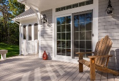 home back porch with harvey patio door