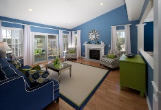interior of living room with harvey patio door